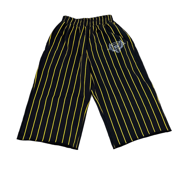 Long Shot Yellow Striped Shorts